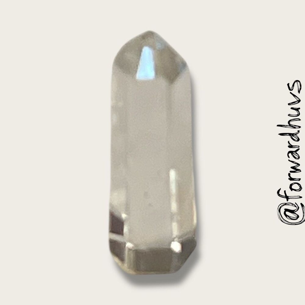 Bundle Sale 3 for $15 | Clear Faceted Crystal – 1.5 Inches in Height